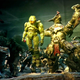 The Master Chief, defeated and held captive by a Brute, from a Halo 3 commercial.